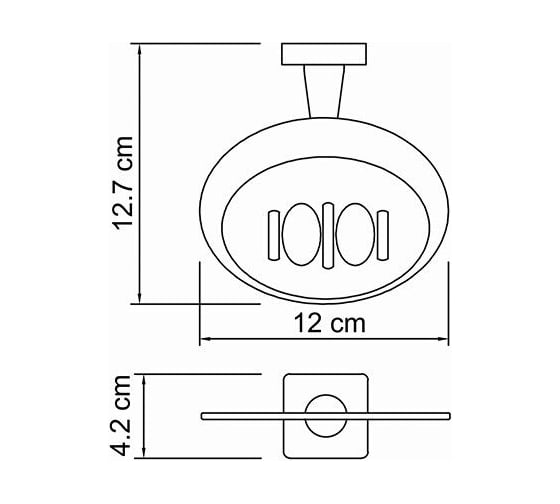 Мыльница решетка WasserKRAFT Lippe K-6569