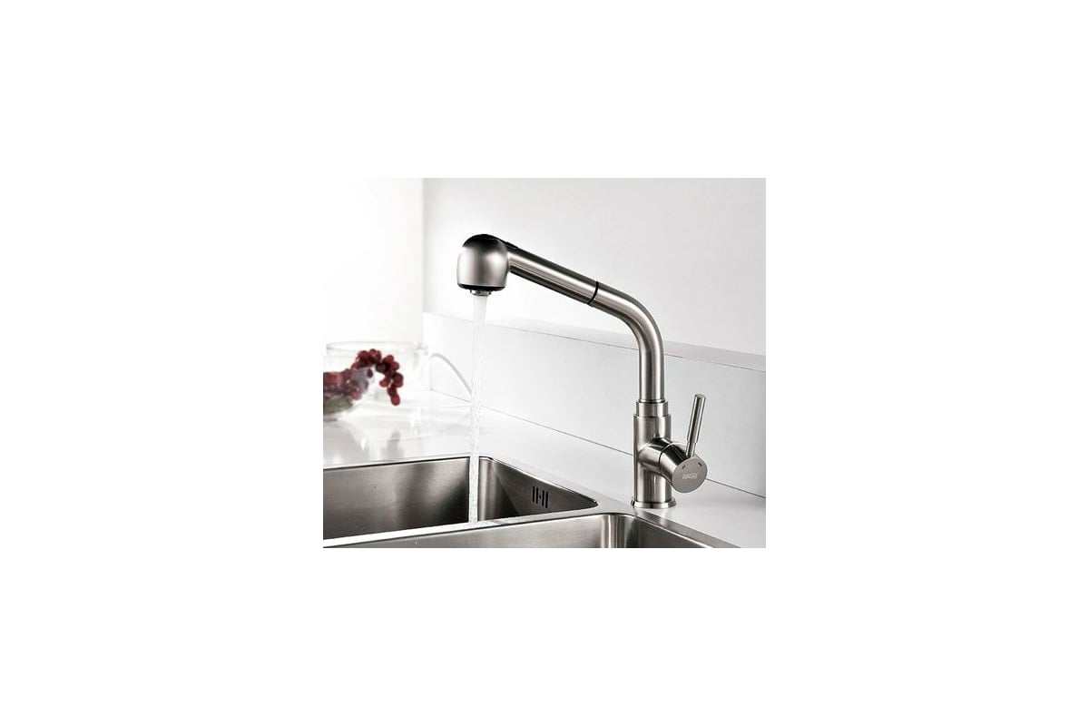 Смеситель для кухни с выдвижной лейкой WasserKRAFT Wern 4266 - выгодная ...