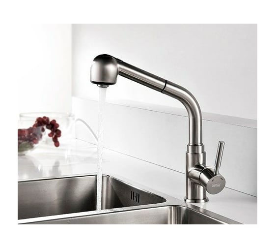 Смеситель для кухни с выдвижной лейкой WasserKRAFT Wern 4266