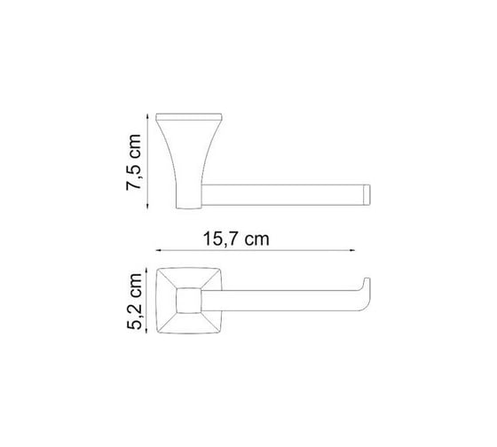 Держатель туалетной бумаги WasserKraft Wern K-2596
