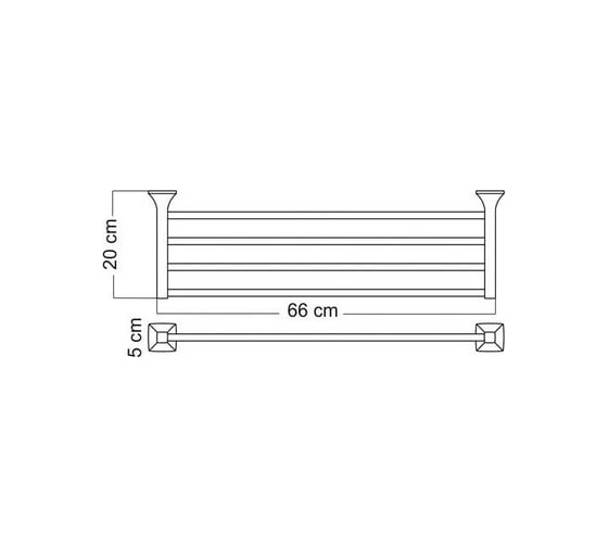 Полка для полотенец WasserKraft Wern K-2511