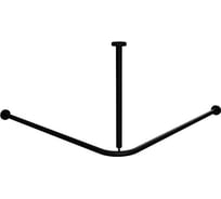 Угловой карниз для душа BEMETA разборный, 900х900 мм, черный 101120110