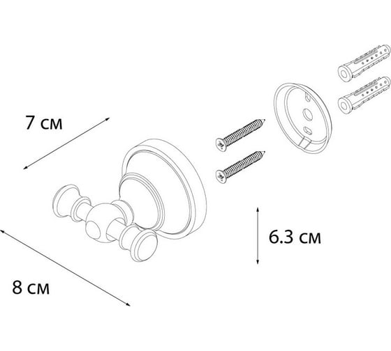 Двойной крючок FIXSEN GOLD BOGEMA 78505AG