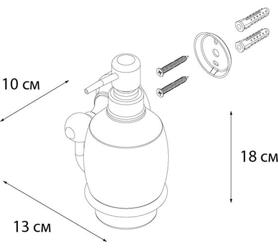 Дозатор жидкого мыла FIXSEN GOLD BOGEMA 78512G