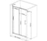 Душевая дверь LUXMARE 100 LXM03-100-CH 7