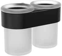 Двойной стакан с держателем Zenfort коллекция "магия", черный 102370 29177816