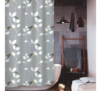 Штора для ванной Zenfort "весна" полиэстер 180x200см, 12 колец, мультиколор, 104201