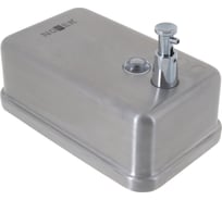 Диспенсер для мыла Nofer INOX матовый прямоугольный с пластиком внутри 1200 мл 03041.S