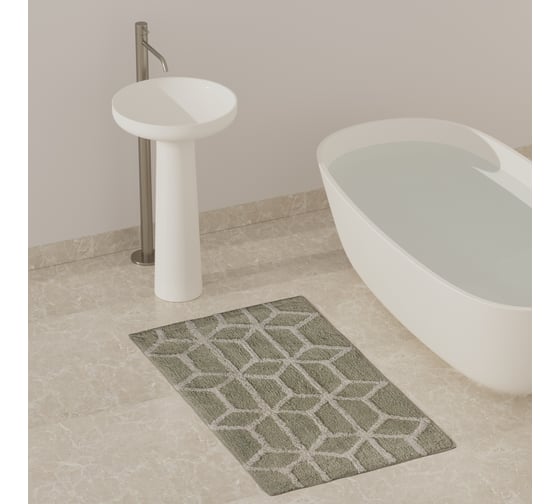 Коврик Аквалиния серый 60x90 S-0505-90g