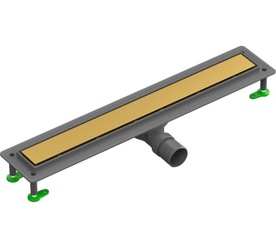 Душевой трап CTESI FLOW LINE GOLD 80 см., золото BK4024550/1 1