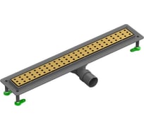 Душевой трап CTESI FLOW ROUND GOLD 80 см., золото BK4024750/1