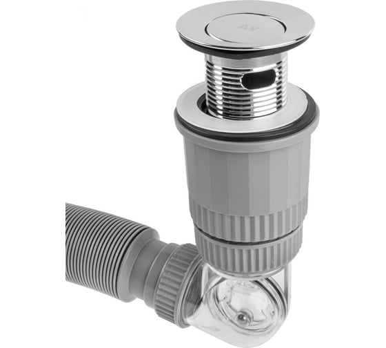 Сифон для умывальника AV Engineering с выпуском roll-over AVE129765
