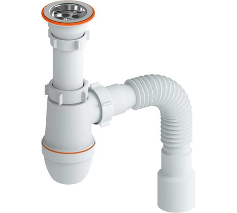 Сифон Ростовская мануфактура сантехники су-02 для умывальника (прикручивающийся) РМС СУ-02