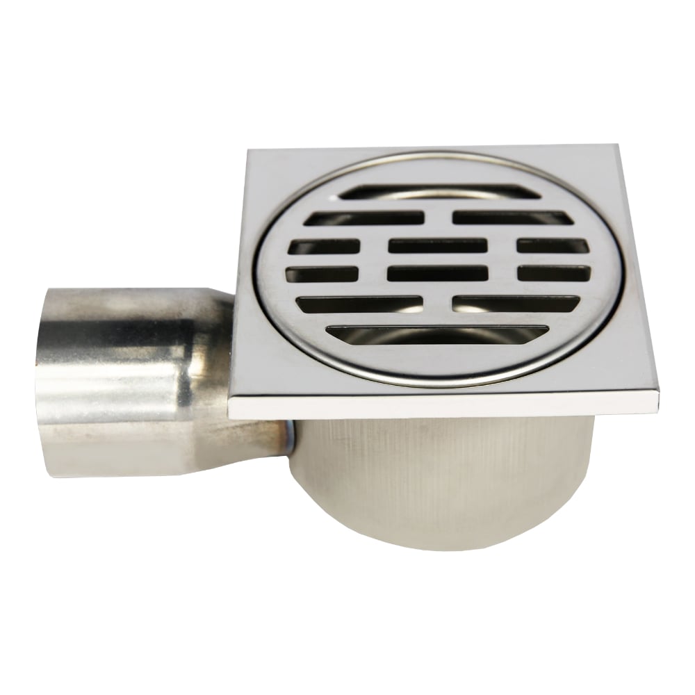 Металлический угловой трап MPF 10х10 см гидрозатвор ИС.110445 ...