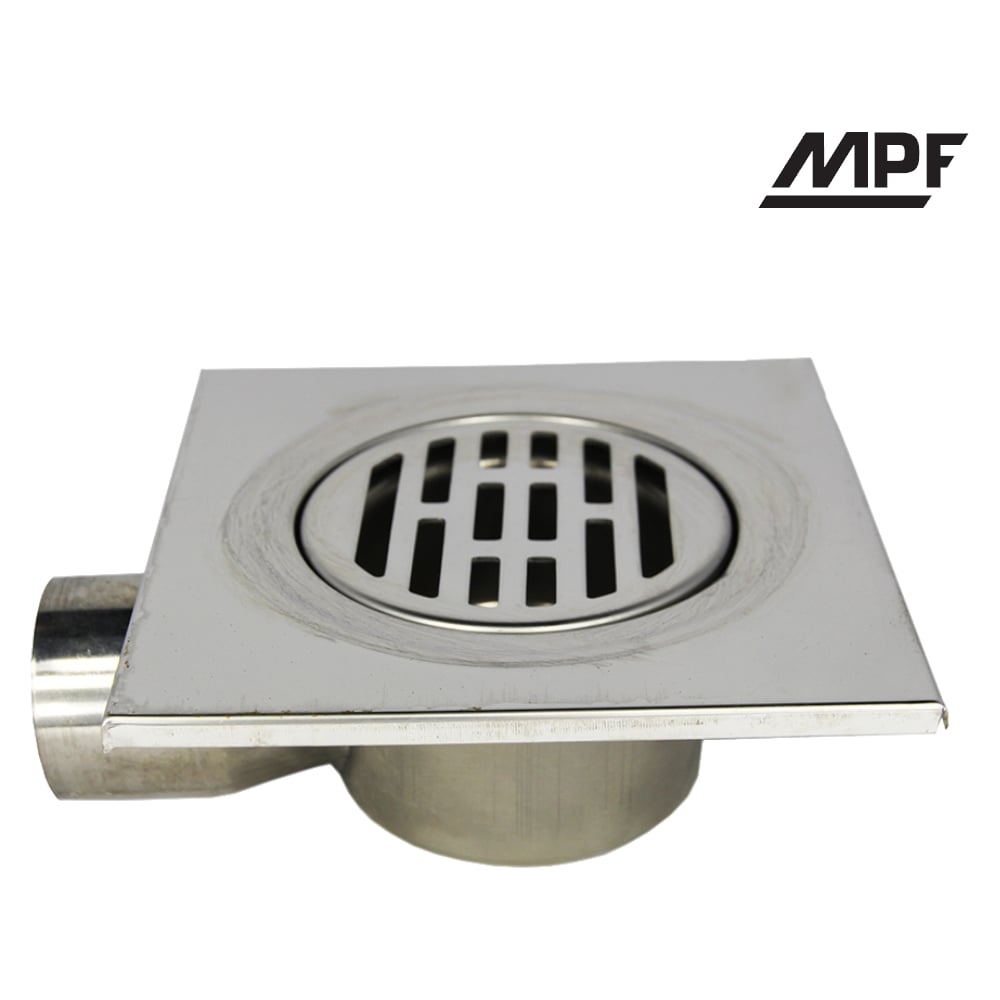 Металлический угловой трап MPF 15х15 см гидрозатвор ИС.110446 ...