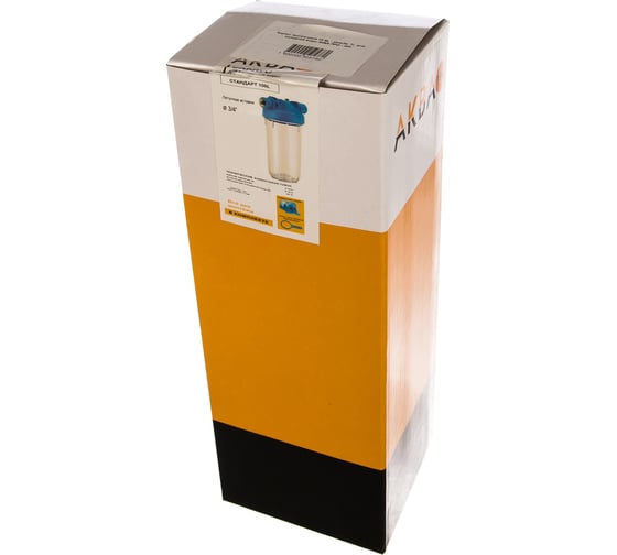 Корпус АКВА ПРО 10SL ХВС 3/4" прозрачный, ключ и скоба FHPR34 445