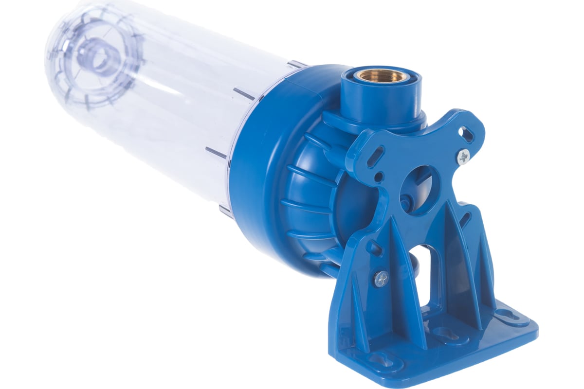 Корпус АКВА ПРО 10SL ХВС 1/2" прозрачный, ключ и скоба FHPR12 444 ...
