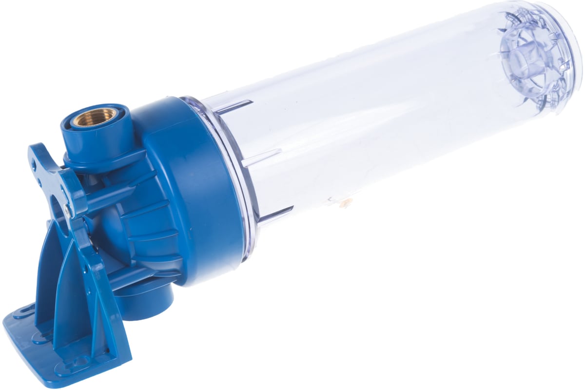 Корпус АКВА ПРО 10SL ХВС 1/2" прозрачный, ключ и скоба FHPR12 444 ...