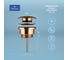 Металлический донный клапан для раковины Wellsee Drainage System 182142000 2