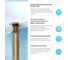 Донный клапан для раковины Wellsee Drainage System без перелива 182136000 5