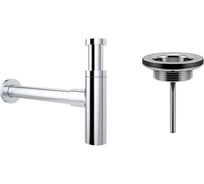 Сифон для раковины с выпуском Wellsee Drainage Systemв наборе 2 в 1 182119005