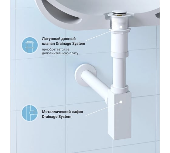 Сифон для раковины Wellsee Drainage System 182113000