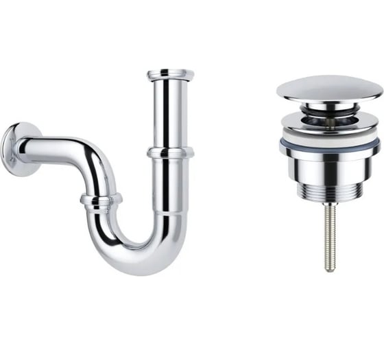 Сифон для раковины с донным клапаном Wellsee Drainage System 182102003