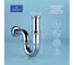 Сифон для раковины с донным клапаном Wellsee Drainage System 182102003 2
