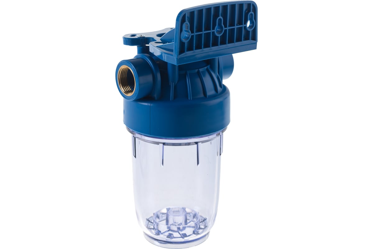 Корпус фильтра АКВА ПРО прозрачный 5SL, резьба 3/4, комп: ключ ...
