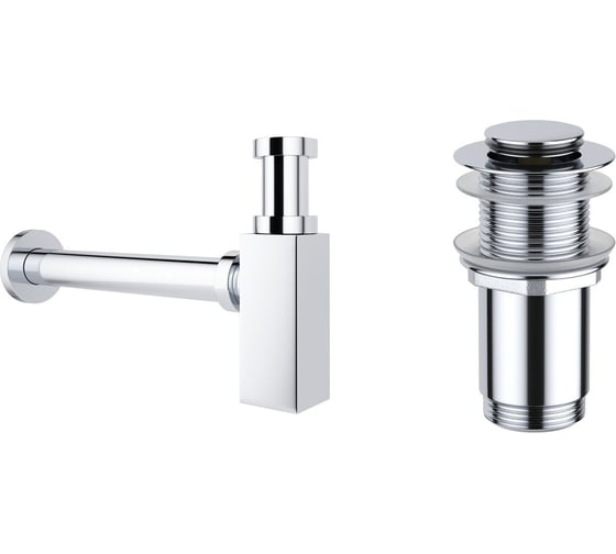 Сифон для раковины с донным клапаном Wellsee Drainage System 182109002