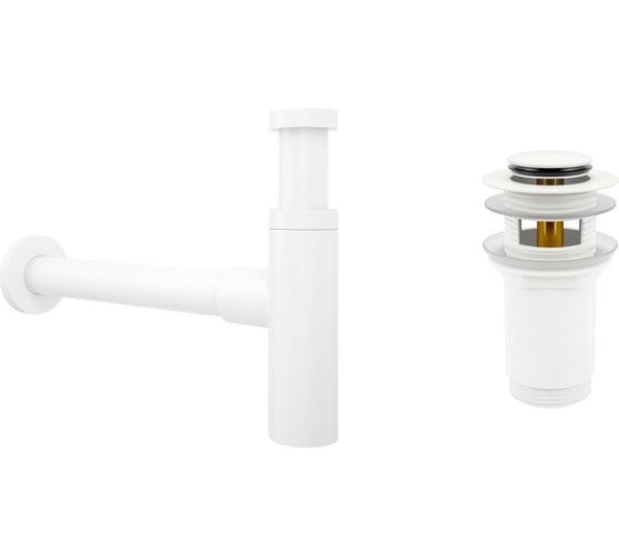 Сифон для раковины с донным клапаном Wellsee Drainage System 182123001