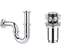 Сифон для раковины, набор 2 в 1 Wellsee Drainage System 182102001