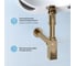 Сифон для раковины с донным клапаном Wellsee Drainage System 182111001 3