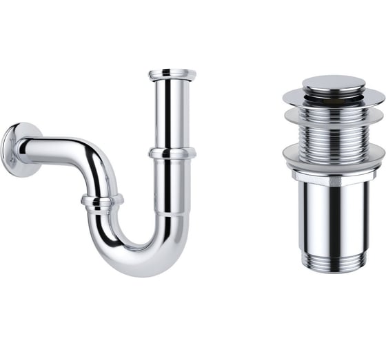 Сифон для раковины с донным клапаном Wellsee Drainage System 182102002