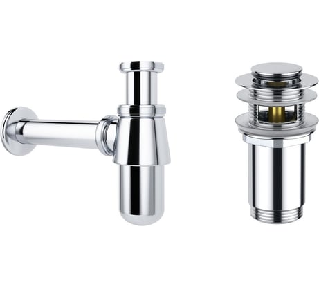 Сифон для раковины с донным клапаном Wellsee Drainage System 182103001