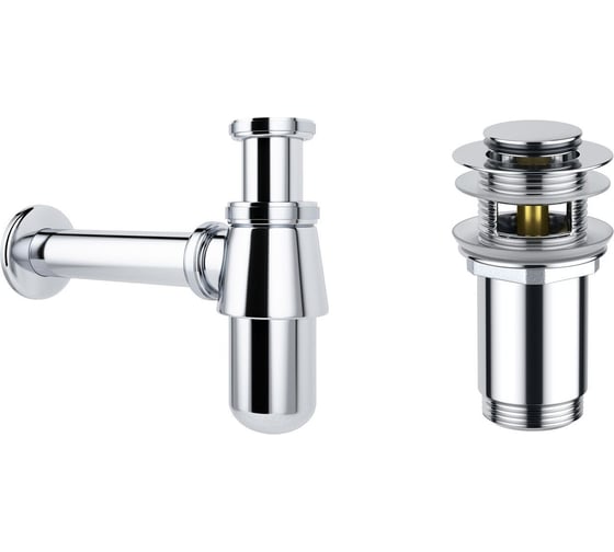 Сифон для раковины с донным клапаном Wellsee Drainage System 182103001