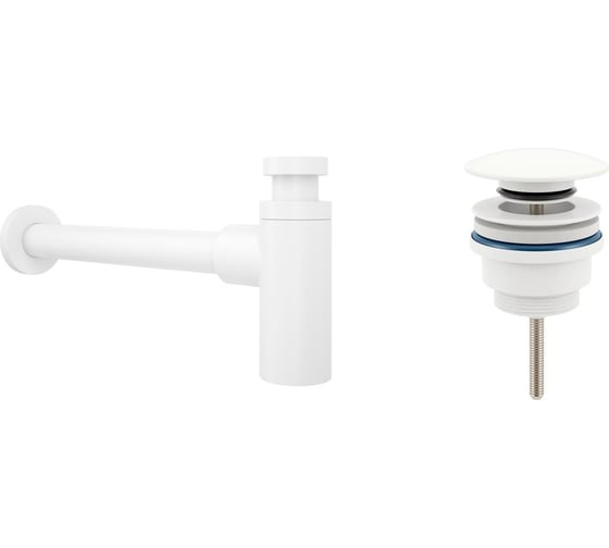 Сифон для раковины с донным клапаном Wellsee Drainage Systemв наборе 2 в 1 182108003 1