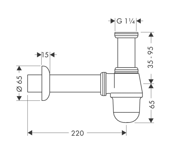 Сифон HANSGROHE 55213000 00000008553