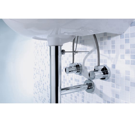 Сифон + два угловых вентиля HANSGROHE 52120000 Flowstar 00000008543