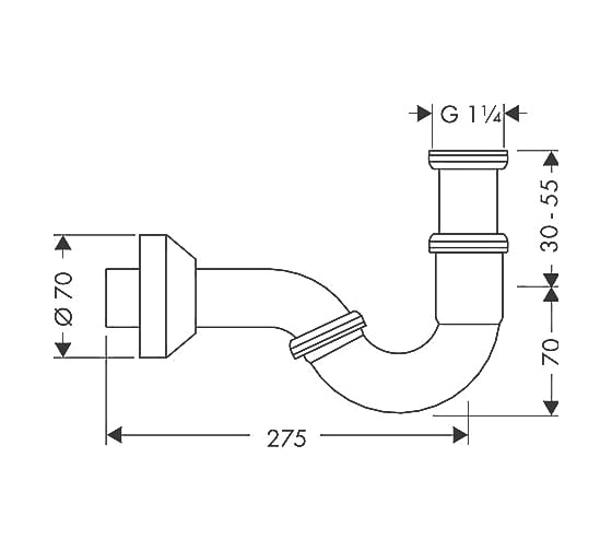 Сифон HANSGROHE 55237000 00000008554