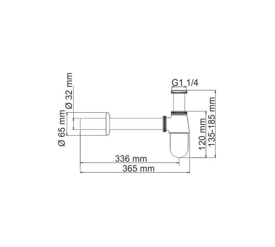 Сифон для раковины WasserKRAFT A095