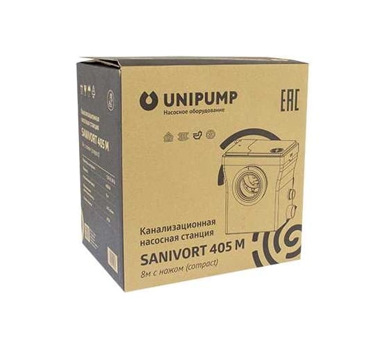 Канализационная насосная станция UNIPUMP SANIVORT 405 M 8м с ножом (Compact) 89569