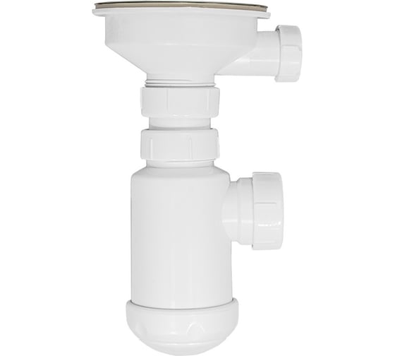 Сифон для выпуска MasterProf 90-94 мм, 3.1/2"х40, с нерж.решеткой ИС.110689