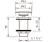 Донный клапан CLEVER QUICK-CLAC VELA 1-1/4" без перелива 97395 2