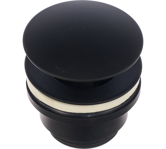 Донный клапан CLEVER QUICK-CLAC LEO 1-1/4" матовый черный 60702