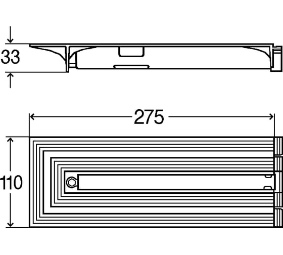 Концевая заглушка VIEGA Advantix Vario модель 4965.16 275x110 мм 00000032493