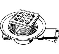 Трап VIEGA модель 4935.1 с изоляционным фланцем, гидрозатвором 00000020433