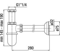 Сифон NOBILI AV00103/2CR 00000036573