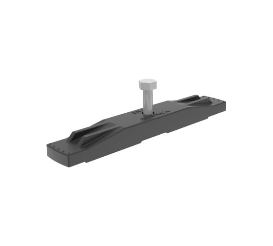 Пластиковый лоток Gidrolica dn150 h100 мм с решёткой ячеистой стальной оцинкованной и крепежом класс в125 815511