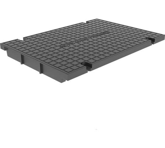 Пластиковый лоток Gidrolica pro dn300 h280 мм с пластиковой глухой крышкой и крепежом класс c250 832536